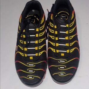 Nike Aimax Red Black and Yellow Sneakers #fire
